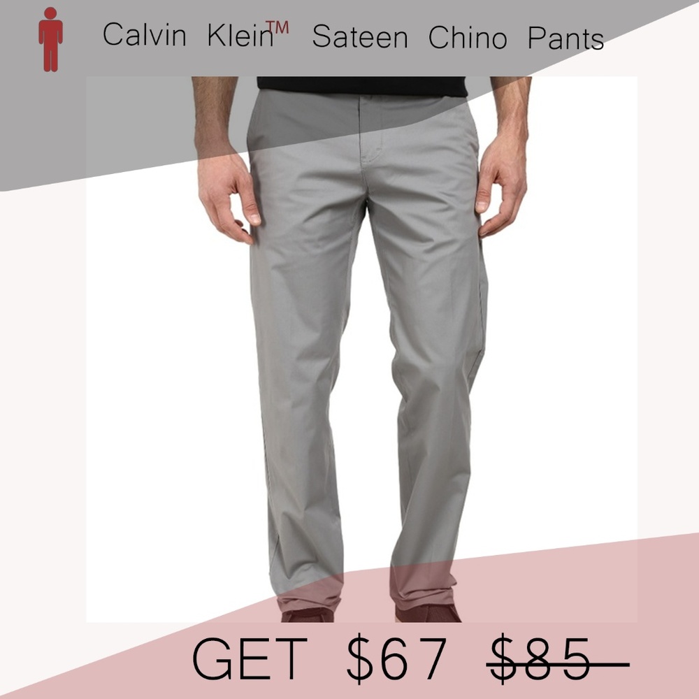 Calvin klein sateen chino pants